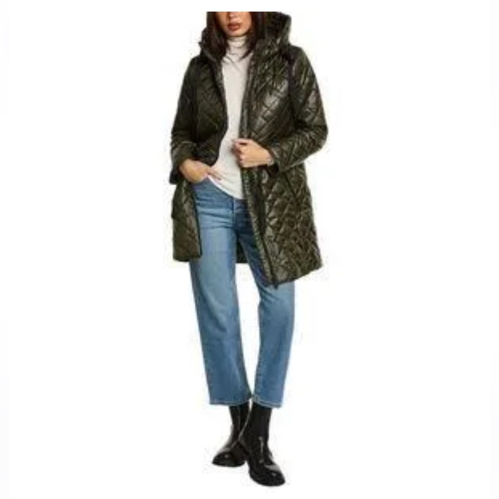 NWT Sam Edelman Women’s Quilted Anorak Coat Puffer Warm Cozy Fall Winter